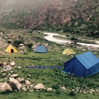 Camping near river  » Click to zoom ->