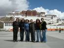 Paula and her party of 5 from Portuga,in front of Potala Palace,with our GM Tony  » Click to zoom ->